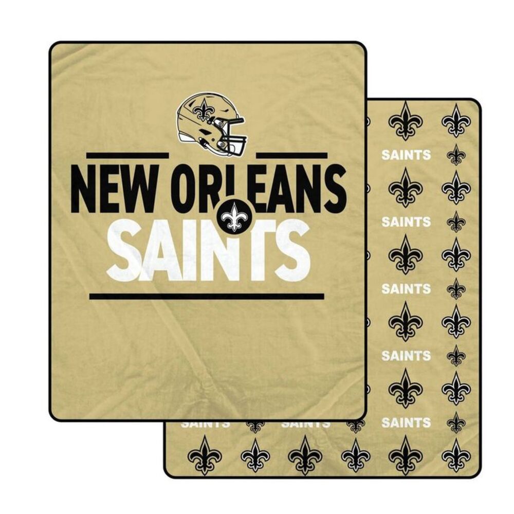 NFL New Orleans Saints Campaign Double Sided Ultra Cozy Blanket
